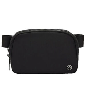 PanderEverywhere Nylon Messenger Bag fanny crossbody Black Onyx